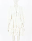 Zimmermann 'Devi' Spliced Mini Dress Size 1