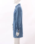 Sezane Denim Long Sleeve Mini Dress Size FR 36 | AU 8