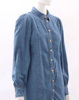 Sezane Denim Long Sleeve Mini Dress Size FR 36 | AU 8