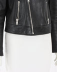 Scanlan Theodore Leather Biker Jacket Size 12
