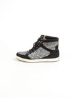 Jimmy Choo Glitter and Suede 'Tokyo' High Top Sneakers Size 39