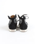 Jimmy Choo Glitter and Suede 'Tokyo' High Top Sneakers Size 39