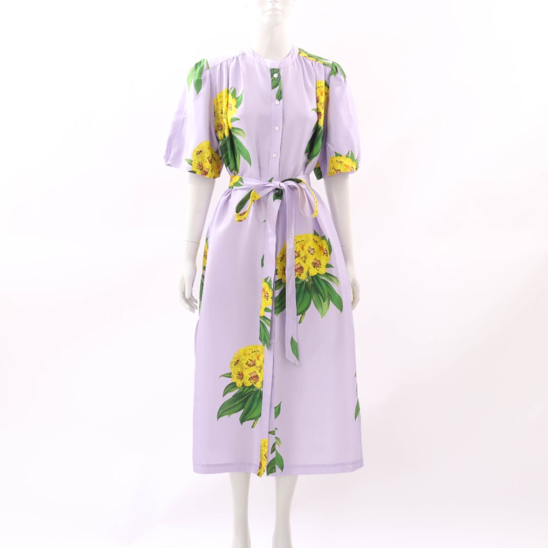 Oroton Golden Posie Column Dress Size 10