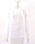Me + Em Cotton Ruffle Top Size 8