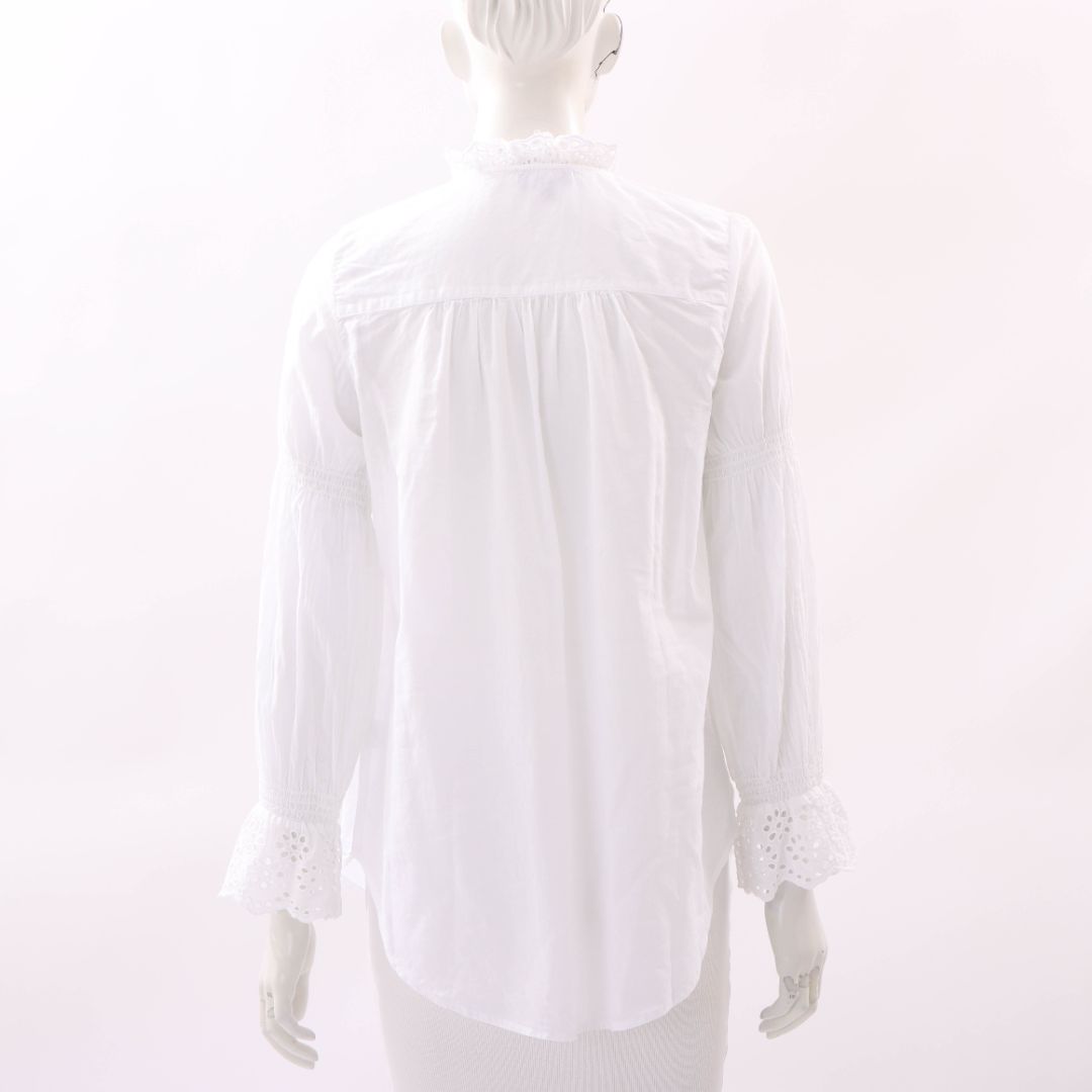 Me + Em Cotton Ruffle Top Size 8