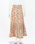 Zimmermann 'Andie' Tiered Floral Midi Skirt Size 1
