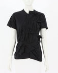 Comme Des Garcons Ruched Detail Tshirt Size Small
