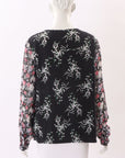 Equipment Silk Floral Top Size L