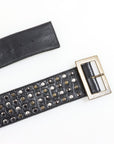 Empire Rose Leather Studded Belt