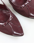 Prada Mesh and Leather Pointed Kitten Heels Size 37