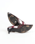 Prada Mesh and Leather Pointed Kitten Heels Size 37