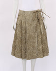 Simone Rocha Metallic-effect Crinkled A-line Skirt Size 8