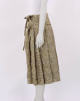 Simone Rocha Metallic-effect Crinkled A-line Skirt Size 8