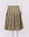 Simone Rocha Metallic-effect Crinkled A-line Skirt Size 8