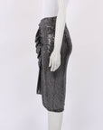 Isabel Marant Etoile Dolene Ruched Metallic Midi Skirt FR 38 | AU 10