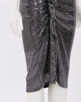 Isabel Marant Etoile Dolene Ruched Metallic Midi Skirt FR 38 | AU 10