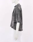 Isabel Marant Etoile Defi Paillette Embellished Stretch Knit Top FR 38 | AU 10