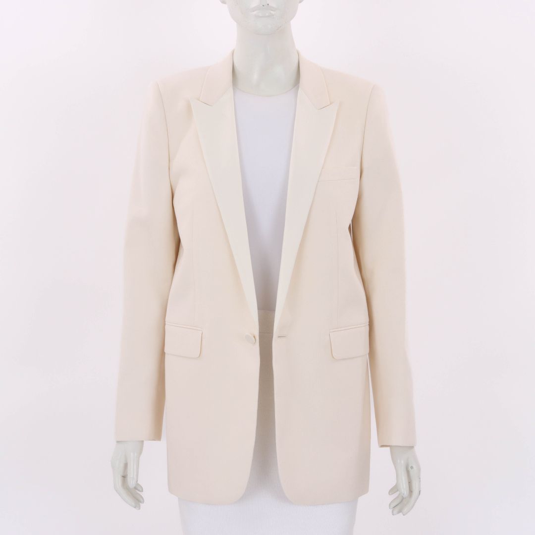 Saint Laurent Wool Blend Tuxedo Jacket Size FR 40 | AU 12