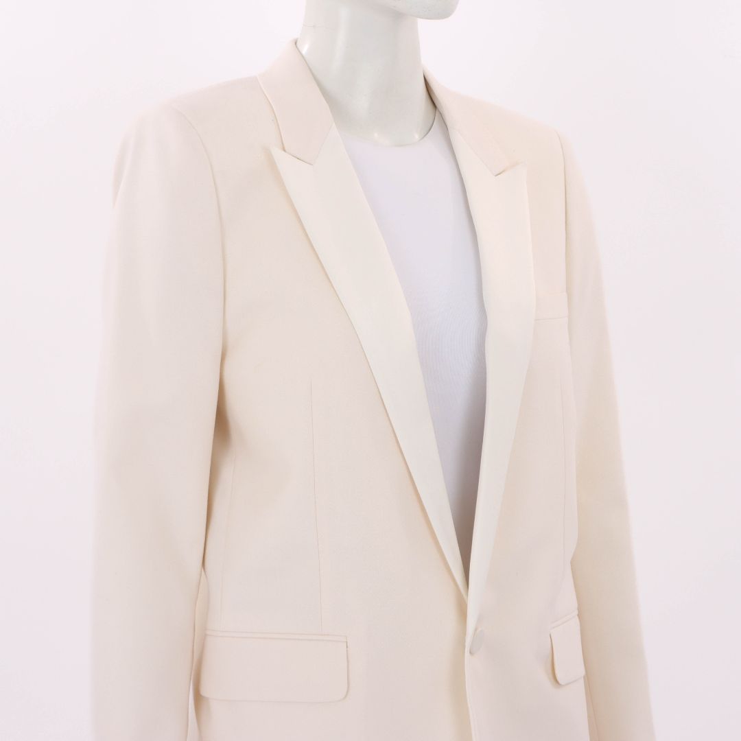 Saint Laurent Wool Blend Tuxedo Jacket Size FR 40 | AU 12