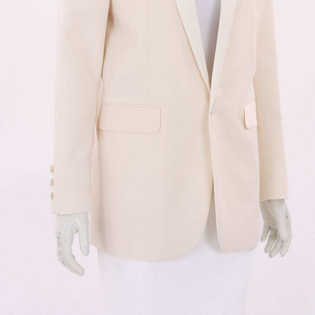 Saint Laurent Wool Blend Tuxedo Jacket Size FR 40 | AU 12