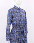 La DoubleJ 'Bellini' Tiered Printed Maxi Shirt Dress Small