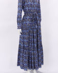 La DoubleJ 'Bellini' Tiered Printed Maxi Shirt Dress Small