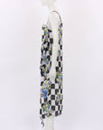 Off-White Silk Blend Print Midi Dress IT 42 | AU 10
