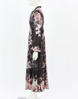 Zimmermann 'Dancer' Tie Neck Midi Dress Size 1
