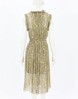 Zimmermann 'Rife' Ruffle Neck Midi Dress Size 0