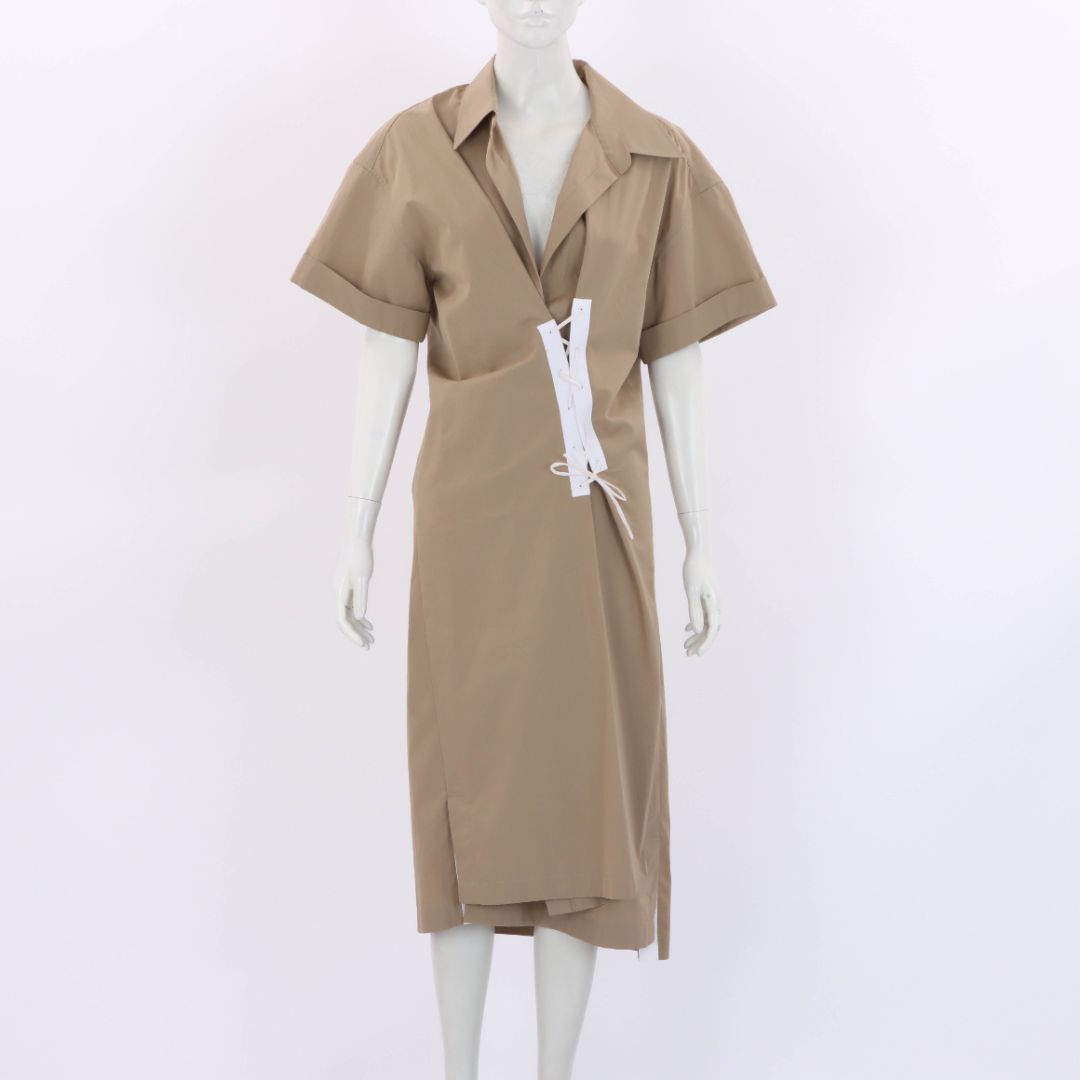 Dries Van Noten Delick Lace Up Dress 40 |AU 12
