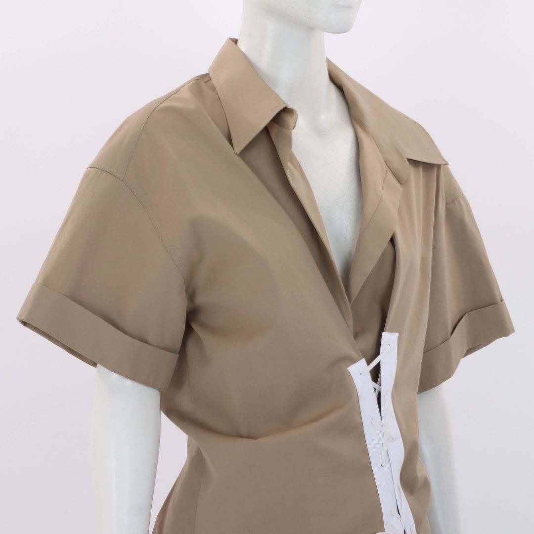 Dries Van Noten Delick Lace Up Dress 40 |AU 12