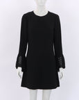 Saint Laurent Bell Sleeve Sable Dress Size FR 40 | AU 12