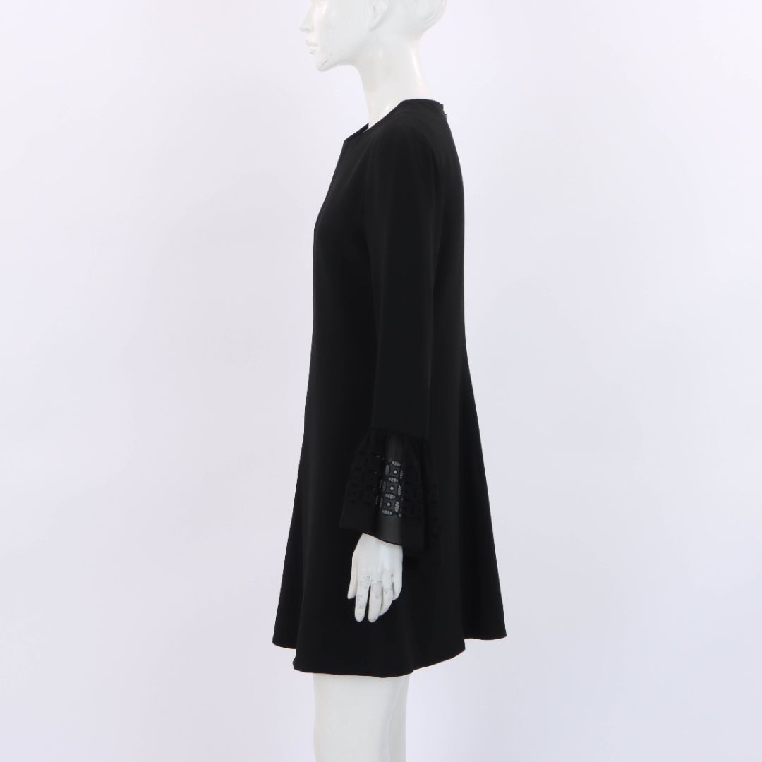 Saint Laurent Bell Sleeve Sable Dress Size FR 40 | AU 12