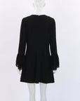 Saint Laurent Bell Sleeve Sable Dress Size FR 40 | AU 12