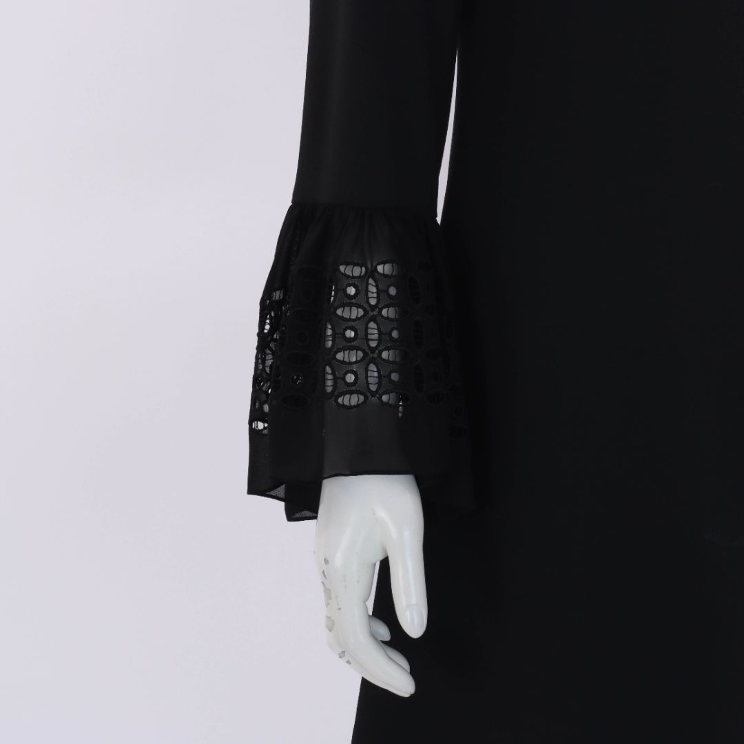 Saint Laurent Bell Sleeve Sable Dress Size FR 40 | AU 12