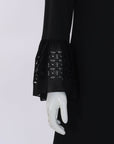 Saint Laurent Bell Sleeve Sable Dress Size FR 40 | AU 12