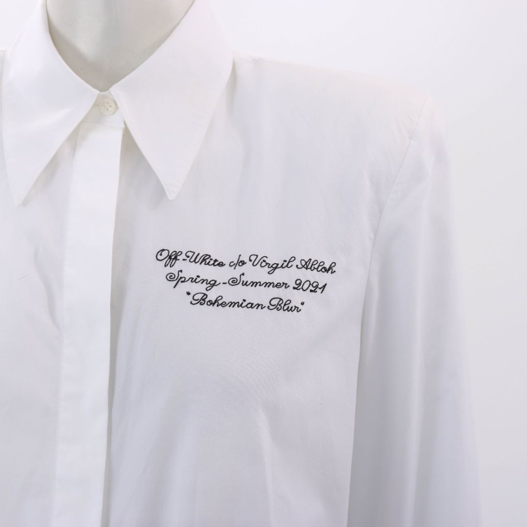 Off-White Cotton Bohemian Blur Shirt Size L