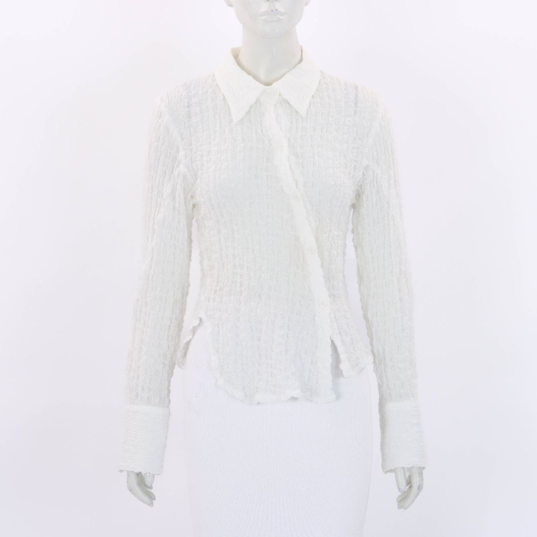Off-White Cotton Bohemian Blur Shirt Size L