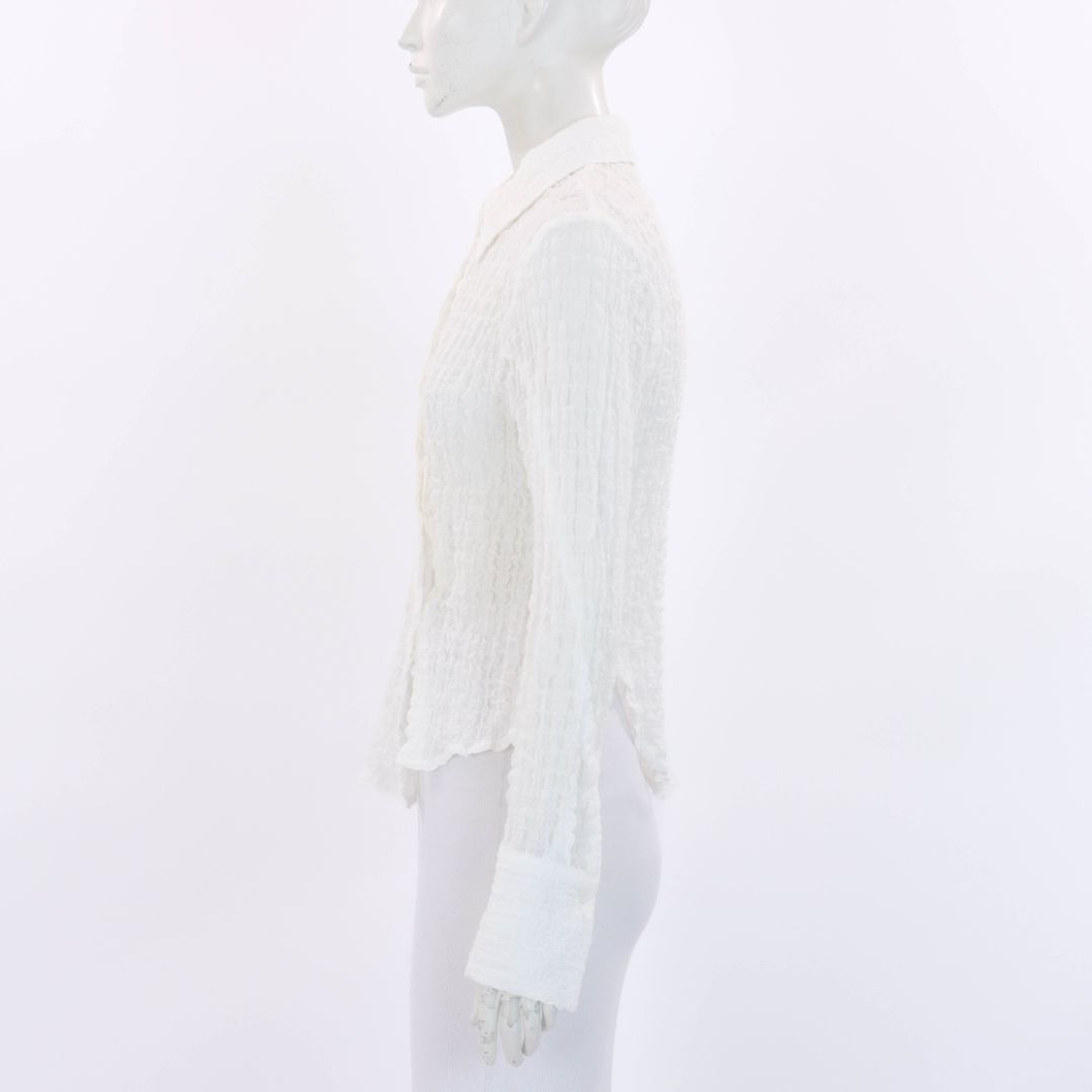 Off-White Cotton Bohemian Blur Shirt Size L