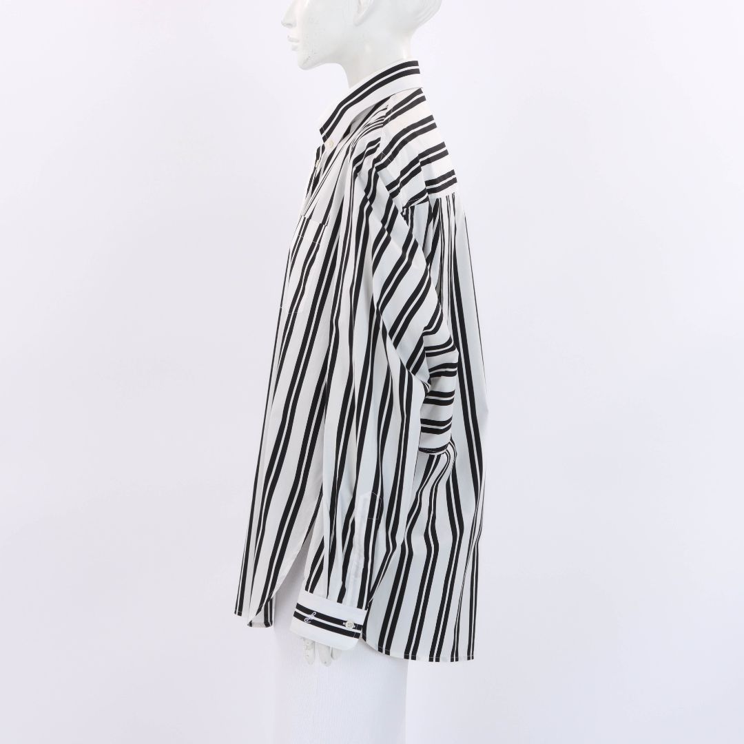 Balenciaga Cotton Striped Shirt Size FR 38 | AU 10