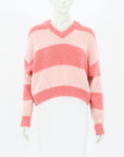 Flannel Alpaca Blend Striped Knit Jumper Size 0