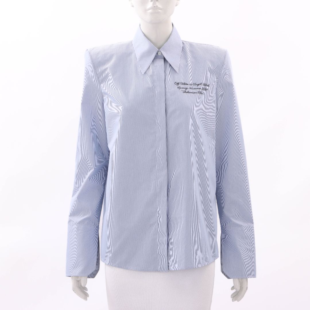 Off-White Cotton Bohemian Blur Shirt Size L