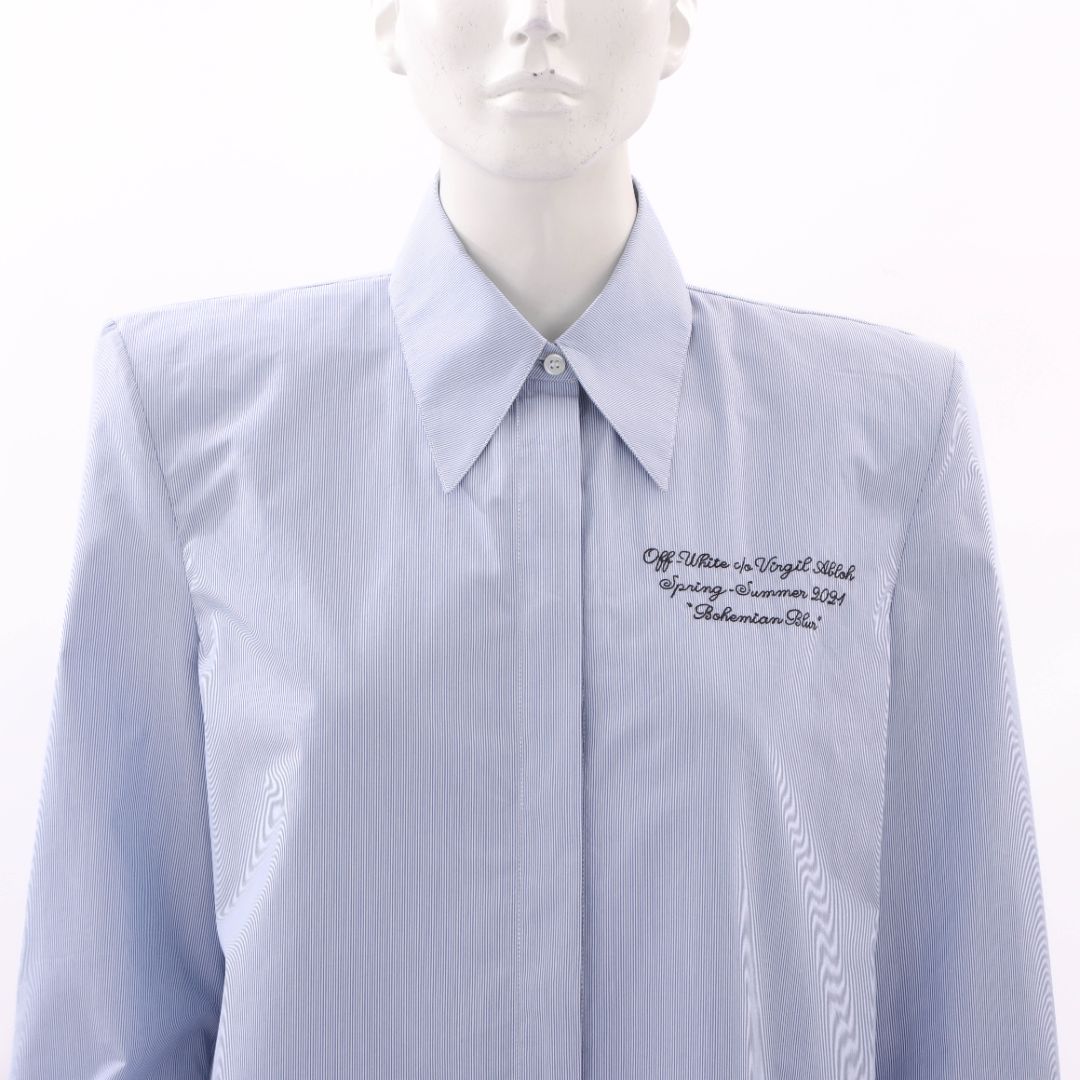 Off-White Cotton Bohemian Blur Shirt Size L