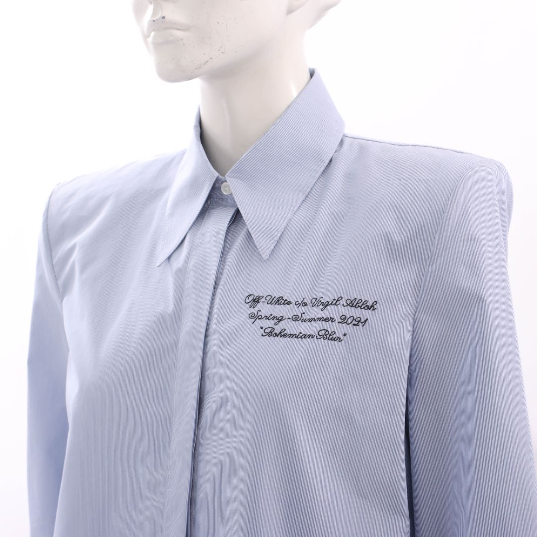 Off-White Cotton Bohemian Blur Shirt Size L