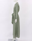 Flannel Belted Silk Print Dress Size 0