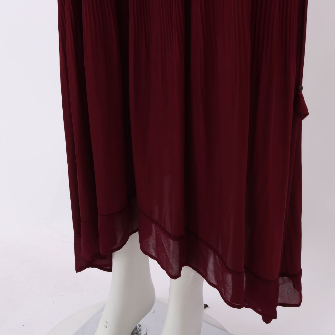 Flannel Satin Midi Dress Size 0