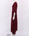 Flannel Satin Midi Dress Size 0