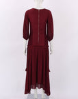 Flannel Satin Midi Dress Size 0