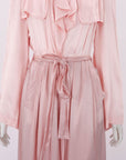 Flannel Satin Trench Coat Size Small/Medium