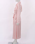 Flannel Satin Trench Coat Size Small/Medium